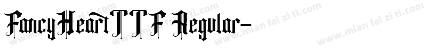 FancyHeartTTF Regular字体转换